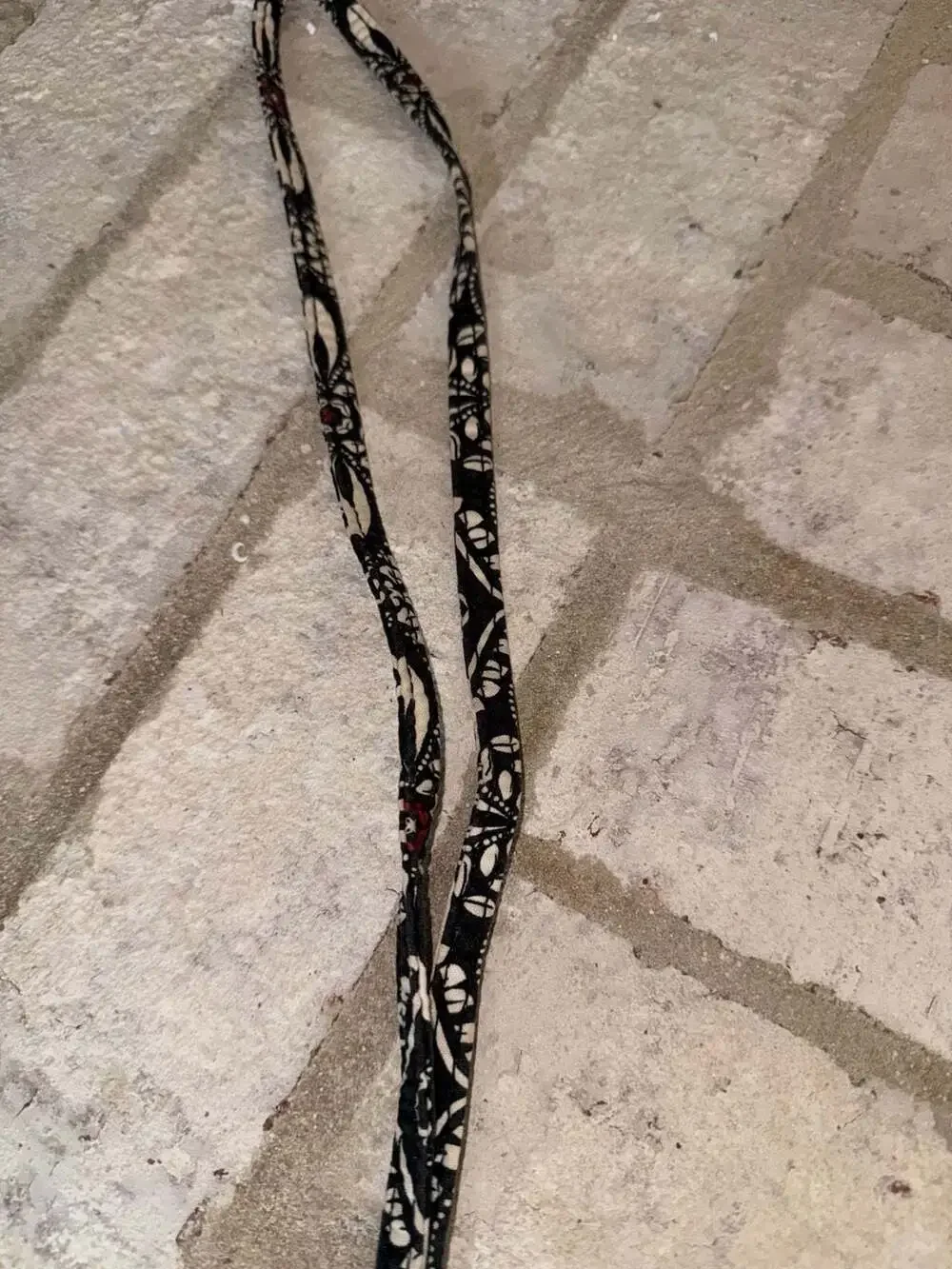 Vera Bradley Patterned Fabric Breakaway Lanyard with Silver Tone Hardware